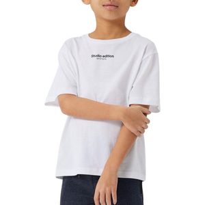 T-shirt - Bright White - 100% Katoen - Regular Fit - Korte Mouwen