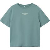 Name It T-shirt Nkmbrody Ss Nreg Top Noos 13236526 Mineral Blue W Jet Stream Print Mannen 4 X 0