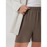 PIECES - PCANNA - Broek - Chocoladebruin - Gerecycled Materiaal - High Waist