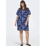 ONLY CARMAKOMA - Korte Jurk - Boothals - Loose Fit - Korte Mouwen