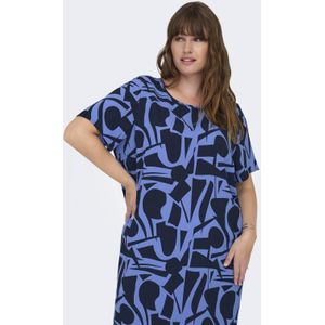 ONLY CARMAKOMA - Korte Jurk - Boothals - Loose Fit - Korte Mouwen