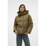 Jas - Hoge Opstaande Kraag - Lange Mouwen - Drukknoopsluiting - Polyester Voering