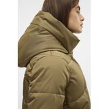 Jas - Hoge Opstaande Kraag - Lange Mouwen - Drukknoopsluiting - Polyester Voering