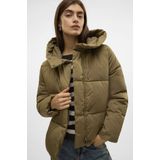 Jas - Hoge Opstaande Kraag - Lange Mouwen - Drukknoopsluiting - Polyester Voering