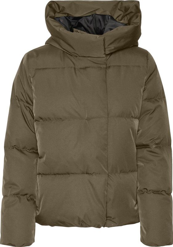 Jas - Hoge Opstaande Kraag - Lange Mouwen - Drukknoopsluiting - Polyester Voering