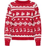 VERO MODA - VMFROSTY ICEBERRY LS - Gebreide Trui - Chinees Rood