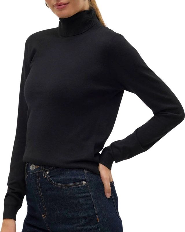 Vmiris - Gebreide Pullover - Rolkraag - Slim Fit - Lange Mouwen