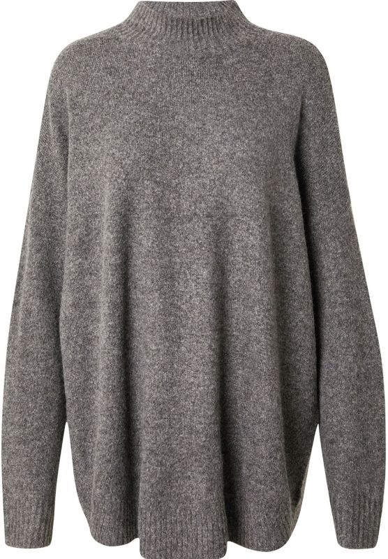 Gebreide Pullover - Hoge Hals - Lange Mouwen - Losse Pasvorm - Gerecycled Polyester