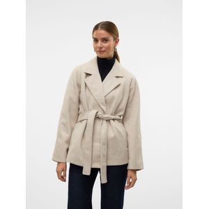 Buitenkleding - Jas - Kort - Revers - Lange Mouwen - Riemsluiting - Zakken - 50% Polyester, 50% Gerecycled Polyester