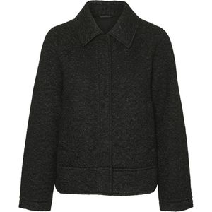 Jas - Kort - Gespreide Kraag - Lange Mouwen - Drukknoopsluiting - Zijden