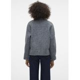 Jas - V-hals - Lange Mouwen - Knoopsluiting - Zakken - Kort - 100% Polyester