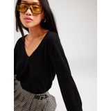 Gebreide Pullover - V-Hals - Lange Mouwen - Loose Fit - Geribde Manchetten