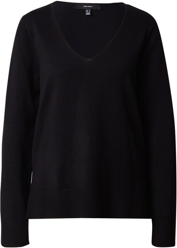 Gebreide Pullover - V-Hals - Lange Mouwen - Loose Fit - Geribde Manchetten