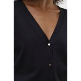 Vest - V-Hals - Lange Mouwen - Loose Fit - Knoopsluiting