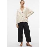 Vero Moda Vest Vmboom Ls V-neck Button Cardigan Ga 10320457 Birch/melange Dames