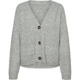 Vero Moda - Boom - Cardigan - Grijs - Gebreid - Losse Pasvorm