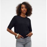 Gebreide Pullover - O-hals - 2/4 Mouwen - Oversized Fit