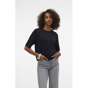 Gebreide Pullover - O-hals - 2/4 Mouwen - Oversized Fit