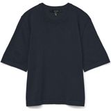 Vmsilje - Gebreide Pullover - O-hals - 2/4 Mouwen - Oversized Fit