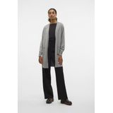 Gebreid Vest - V-hals - Lange Mouwen - Steekzakken - Losse Pasvorm - Groen - 77% LENZING™ ECOVERO™ Viscose