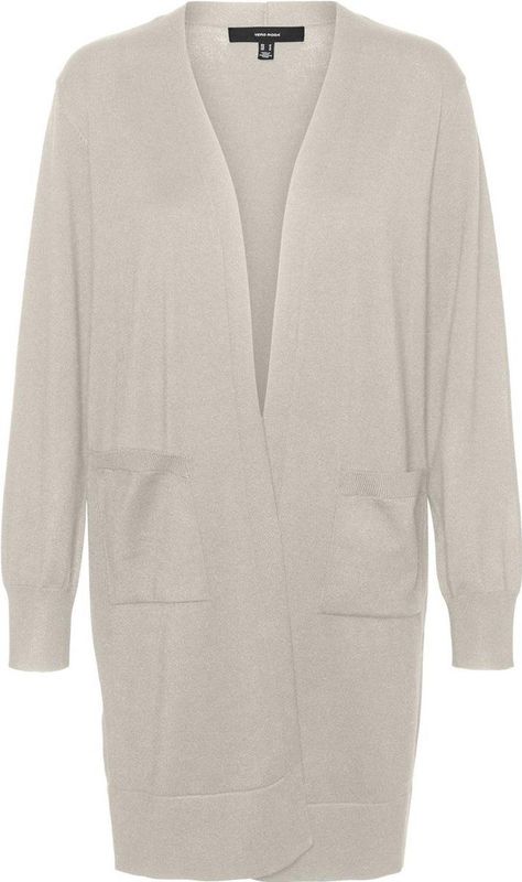 Vero Moda - Vmsilje Ls Open Cardigan - Moonbeam - Dames