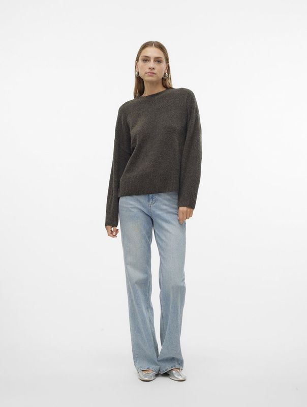 Gebreide Pullover - Groen - 53% Gerecycled Polyester - Losse Pasvorm