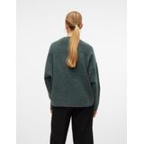 VERO MODA Vmboom Ls O-hals Pullover Ga Noos Damestrui, Groene balsem