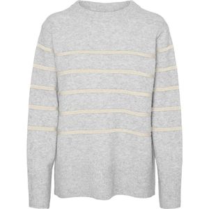 Gebreide Pullover - Donkergrijs - 50% Gerecycled Polyester, 36% Acryl, 10% Wol