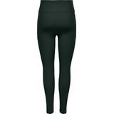 SPORT - Sportlegging - Zwart - Ribstof - High Waist