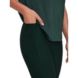 SPORT - Sportlegging - Zwart - Ribstof - High Waist