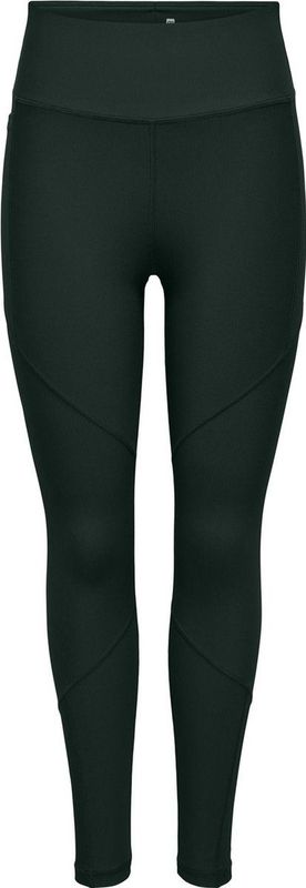 SPORT - Sportlegging - Zwart - Ribstof - High Waist