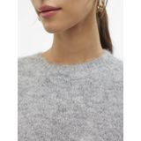 Vero Moda - Vmnovah Ss O-neck Puff Pullover - Grijs - Knitwear