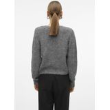 Vero Moda - Damesvest - Grijs - Breiwerk - Regular Fit