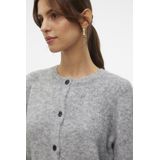 Vero Moda - Damesvest - Grijs - Breiwerk - Regular Fit