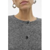Vero Moda - Damesvest - Grijs - Breiwerk - Regular Fit