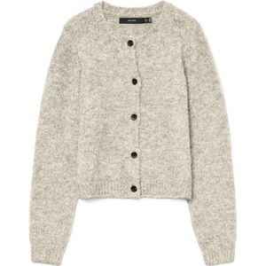Vero Moda - Vmnovah Ls O-neck Button Cardi Ga N 10320496 - Vest - Birch