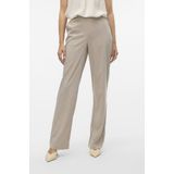 Vero Moda Broek Vmmaya Goody Mw Straight Pant Noos 10320534 Silver Mink/melange Dames