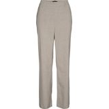 Vero Moda Broek Vmmaya Goody Mw Straight Pant Noos 10320534 Silver Mink/melange Dames