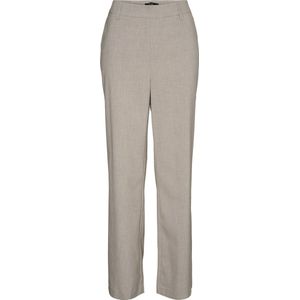 Vero Moda Broek Vmmaya Goody Mw Straight Pant Noos 10320534 Silver Mink/melange Dames