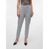 VERO MODA - Capri Broek - Lichtgrijs - Slimfit - Gerecycled Materiaal - 7/8 Lengte
