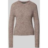 Vero Moda Vmnovah Ls o Neck Pullover Ga Noos Dames Gebreide Truien