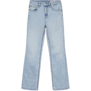 Recht-toe-recht-aan Jeans - Acid Washed - Hoge Taille - Katoen