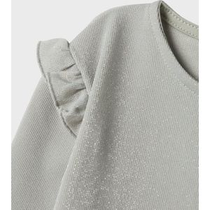Name It mini meisjes longsleeve ROISIN Silver Regular Fit