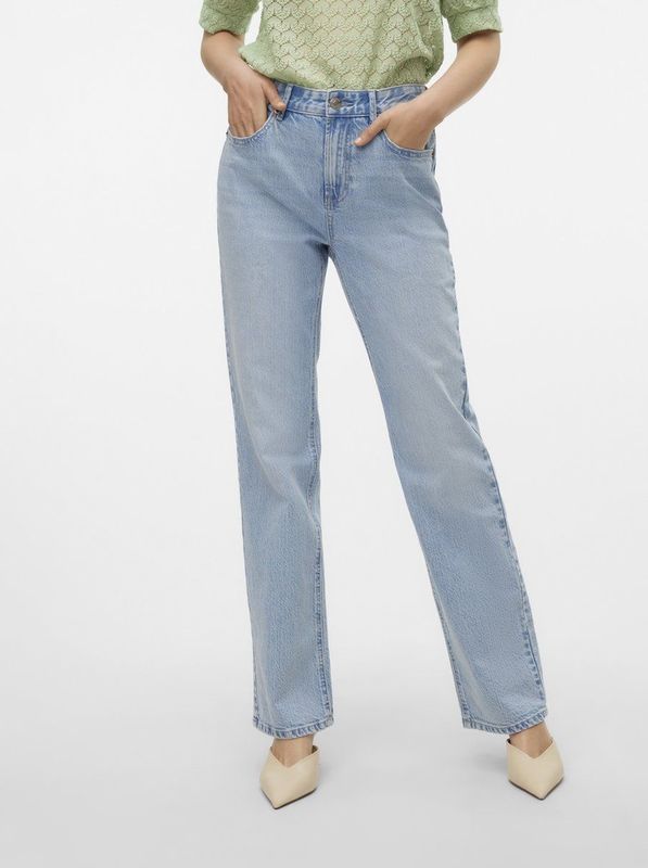 Vero Moda - Vmtessa Hr Straight Jeans Li3010 Ga Noos - Dames - Jeans