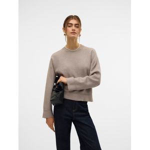 Vero Moda Rundhalspullover VMGOLD PIPING LS O-NECK PULLOVER GA