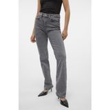 Vero Moda - Denim Jeans - Medium Grey - 99% Katoen - Straight Pasvorm