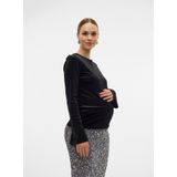 Mamalicious - Mlsandra Ls Bow Top - Dames - Blouses