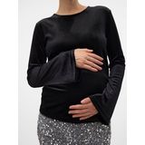 Mamalicious - Mlsandra Ls Bow Top - Dames - Blouses