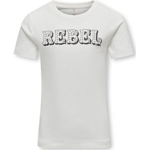 Kids Only - T-shirt Dolla - Cloud Dancer rebel8-164