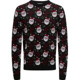 Only & Sons Trui Onsxmas Reg 5 Jaq Crew Knit 22031174 Black Mannen